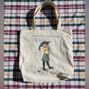 Vintage Tote Bag with Unique Print!